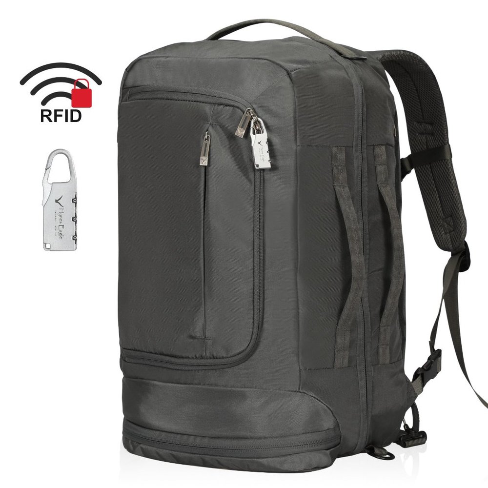 42L Hynes Eagle Travel Backpack with RFID Anti Theft Technology